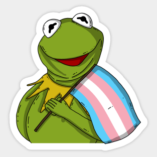 Transgender Pride Kermit Sticker